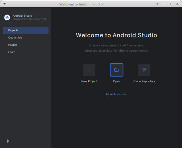 ../../_images/android-studio-welcome-to-android-studio.png