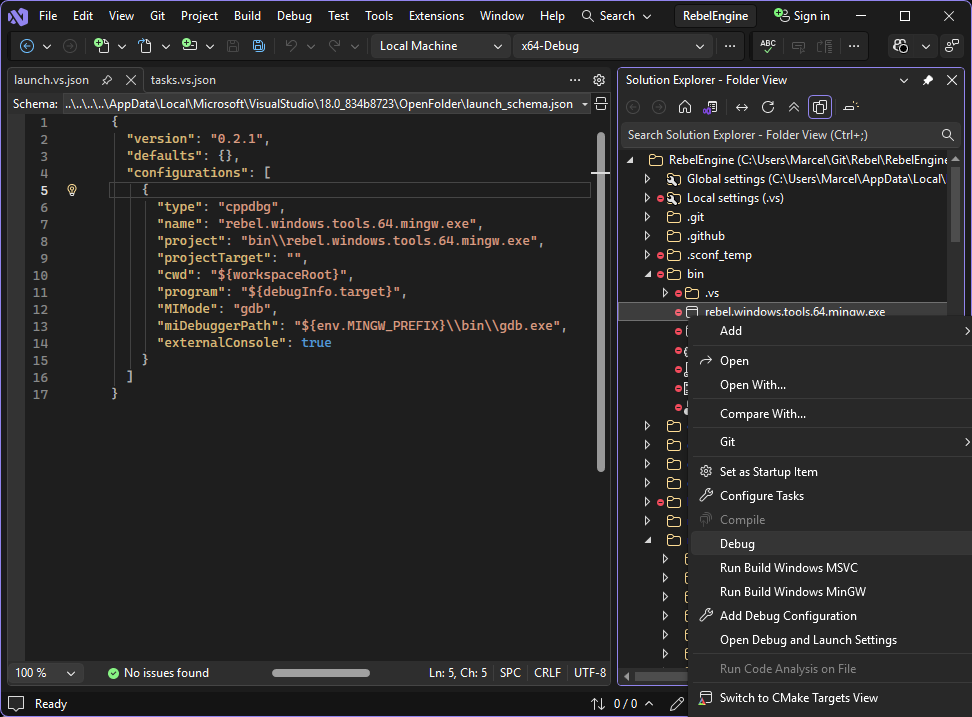 ../../_images/visual-studio-debug-mingw-rebel-engine.png
